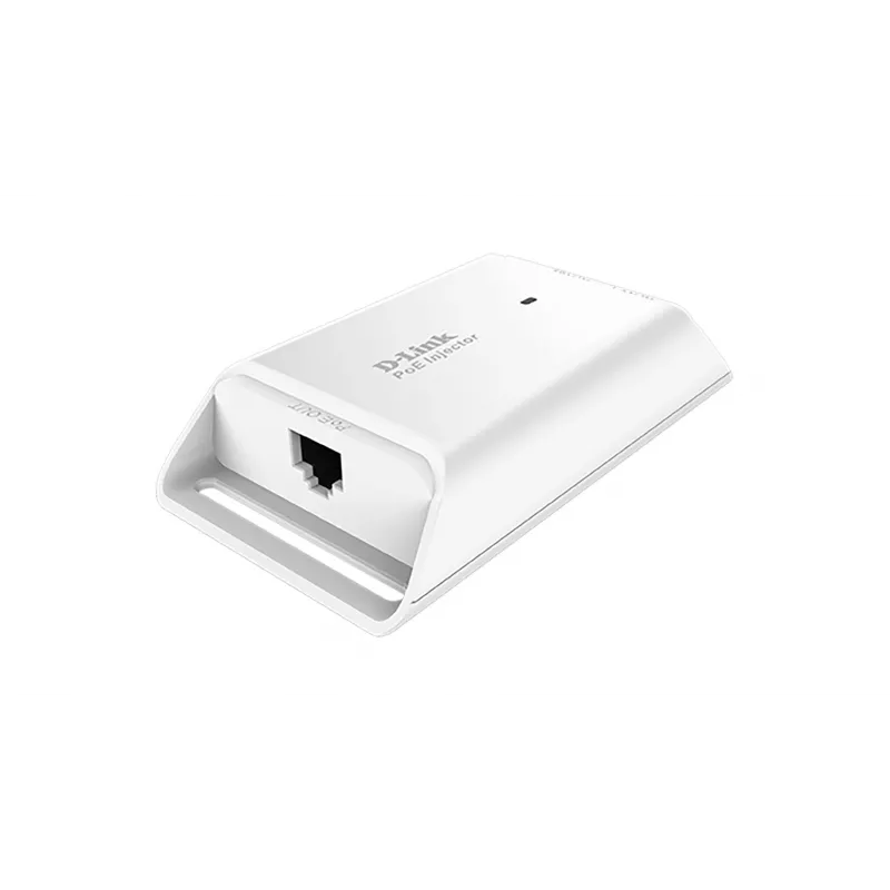 D-Link 15.4w Gigabit PoE Injector, Gigabit Ethernet, 10,100,1000 Mbit/s, 10/100/1000, IEEE 802.3, IEEE 802.3ab, IEEE 802.3af, IEEE 802.3u, Balta, 100 m