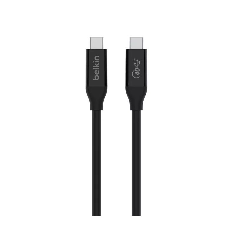 BELKIN USB4 kabelis USB-C / USB-C 40 Gbit/s 100 W 0,8 m juodas