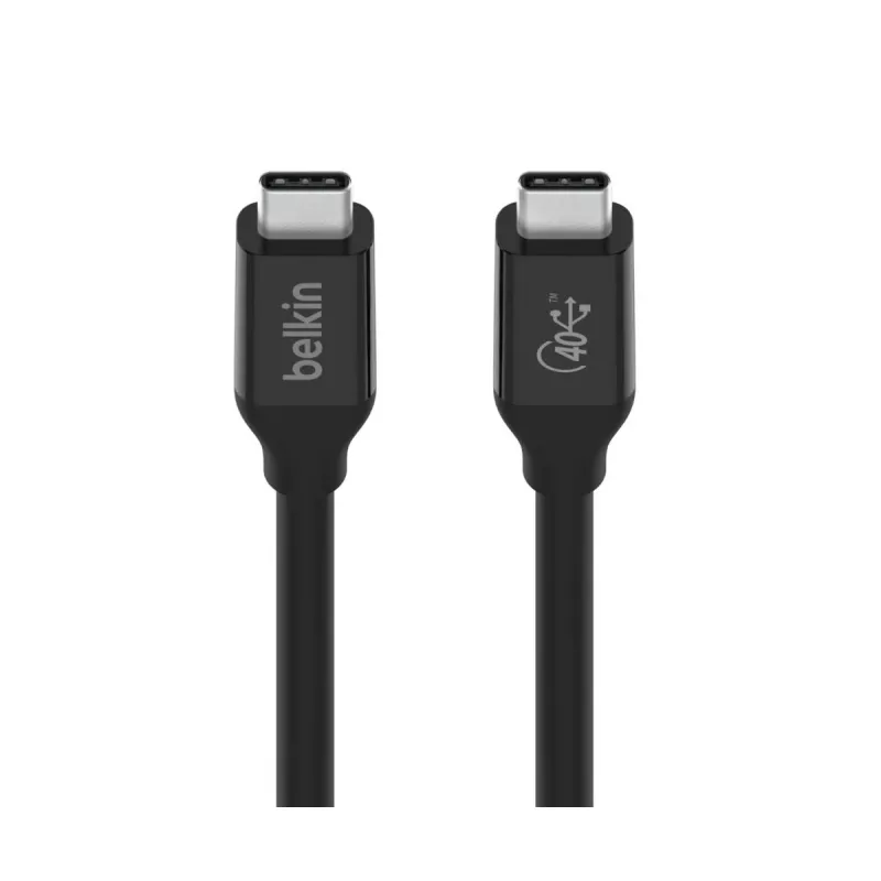 BELKIN USB4 kabelis USB-C / USB-C 40 Gbit/s 100 W 0,8 m juodas