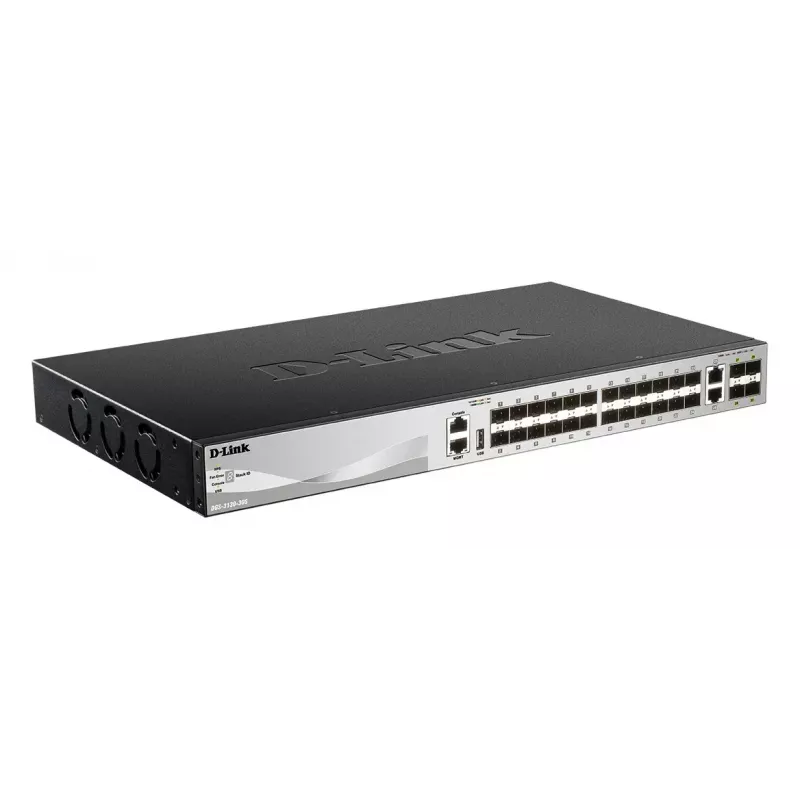 D-Link DGS-3130-30S/E tinklo jungiklis Valdomas L3 10G Ethernet (100/1000/10000) Pilka