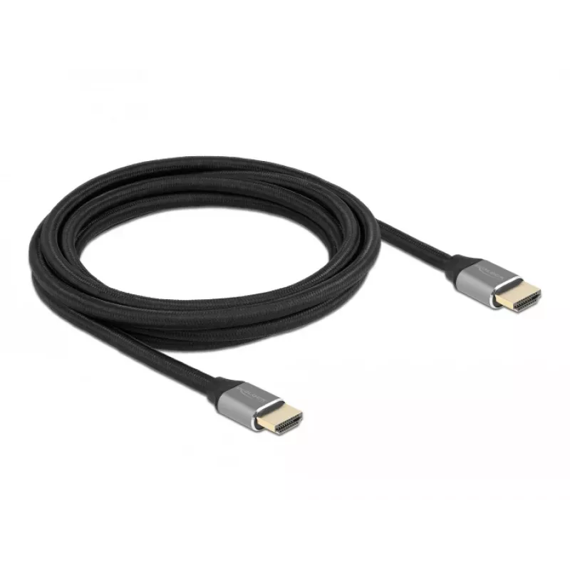 DELOCK Ultra High Speed HDMI laidas - A kištukas / A kištukas - 48 Gbps 8K 60 Hz - 3 m - pilkas