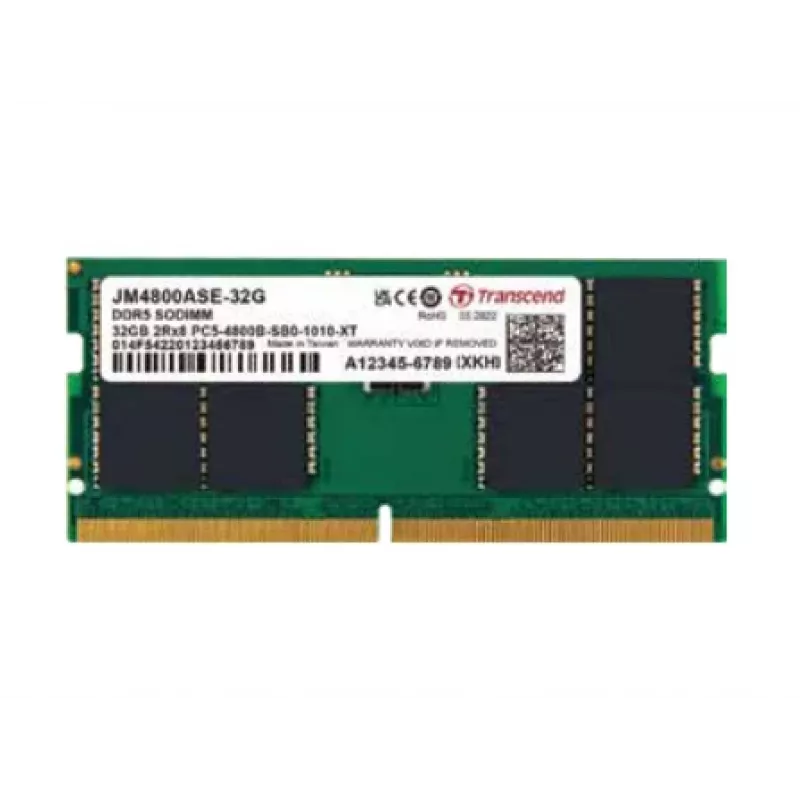 TRANSCEND Jetmemory 32GB DDR5 4800 So-DIMM 2rx8 1.1v