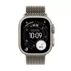 APPLE Watch Ultra 3 (2025) 5G 49mm natūralaus titano korpusas su natūralaus titano „Milanese“ kilpa S