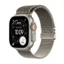 APPLE Watch Ultra 3 (2025) 5G 49mm natūralaus titano korpusas su natūralaus titano „Milanese“ kilpa S