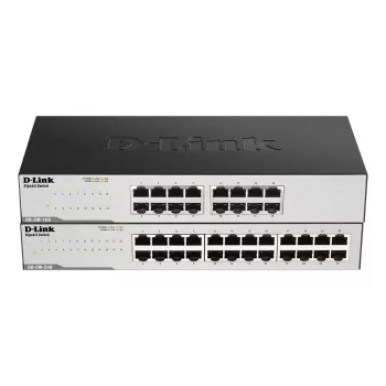 D-Link GO-SW-24G Nevaldomas L2 Gigabit Ethernet (10/100/1000) 1U Juodas