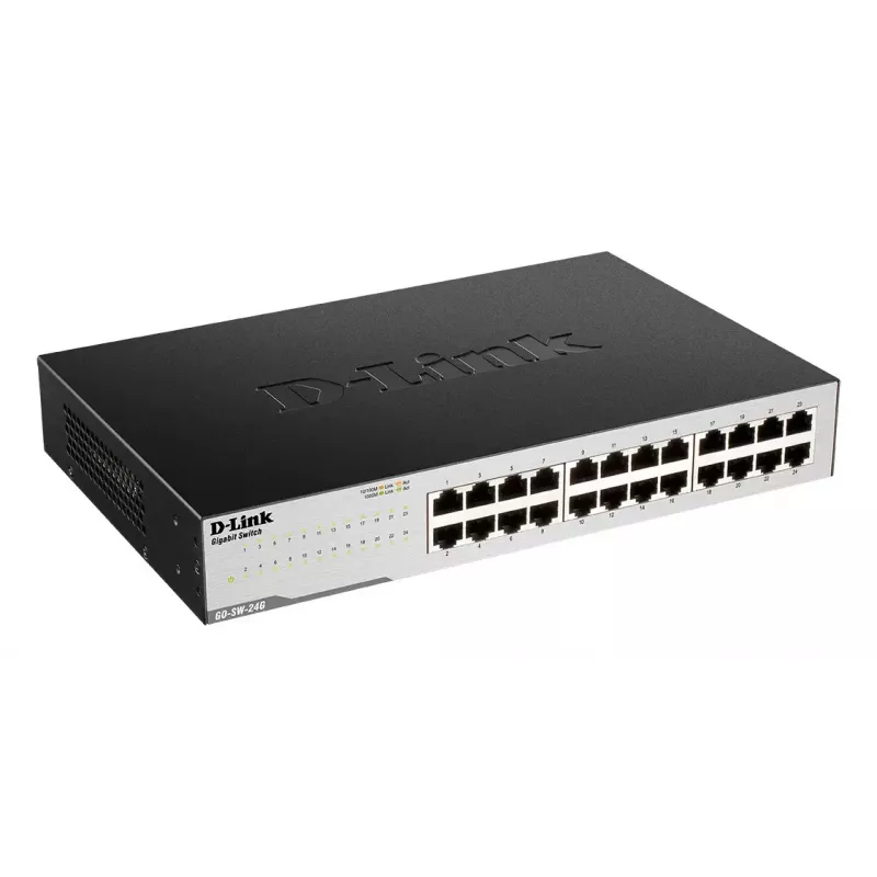 D-Link GO-SW-24G Nevaldomas L2 Gigabit Ethernet (10/100/1000) 1U Juodas