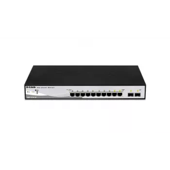 D-Link DGS-1210-10 valdomas L2 Gigabit Ethernet (10/100/1000) 1U juoda, pilka