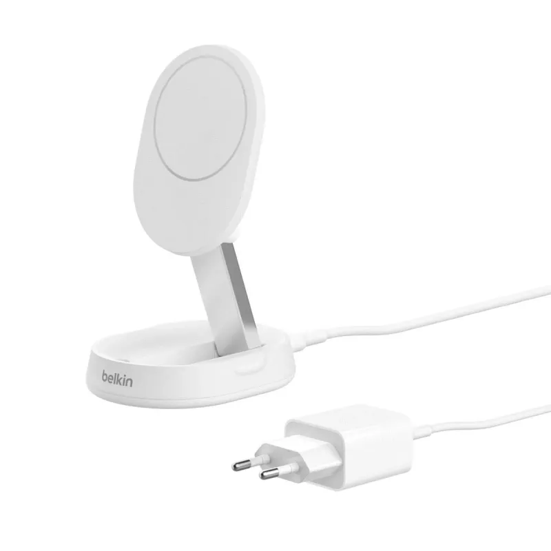 BELKIN belaidžio įkrovimo stovas - Boostcharge Pro - Qi2 15w - balta