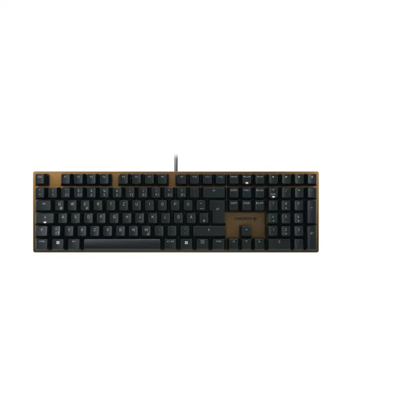 CHERRY KC 200 MX klaviatūra universali USB QWERTZ vokiška juoda, bronzinė