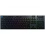 LOGITECH G915 Lightspeed Wireless RGB mechaninė žaidimų klaviatūra - juoda - Qwertz Deutsch - lytėjimo