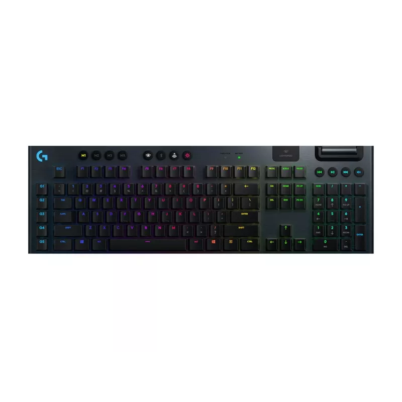 LOGITECH G915 Lightspeed Wireless RGB mechaninė žaidimų klaviatūra - juoda - Qwertz Deutsch - lytėjimo