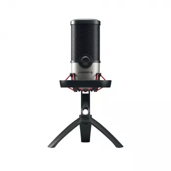 CHERRY UM 6.0 ADVANCED Juoda, Sidabrinė Stalo mikrofonas