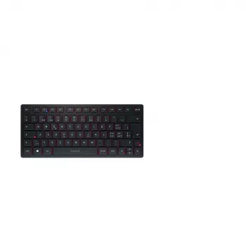CHERRY KW 9200 MINI klaviatūra universali USB + RF belaidė + Bluetooth QWERTZ šveicariška juoda