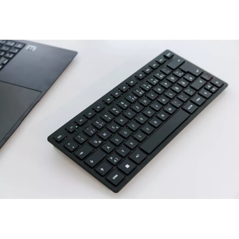 CHERRY KW 9200 MINI klaviatūra universali USB + RF belaidė + Bluetooth QWERTZ šveicariška juoda