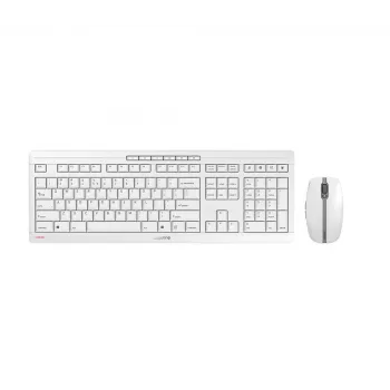 CHERRY Stream Desktop Recharge klaviatūra Pelė įtraukta Universal RF Wireless QWERTY Anglų Pilka