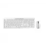 CHERRY Stream Desktop Recharge klaviatūra Pelė įtraukta Universal RF Wireless QWERTY Anglų Pilka
