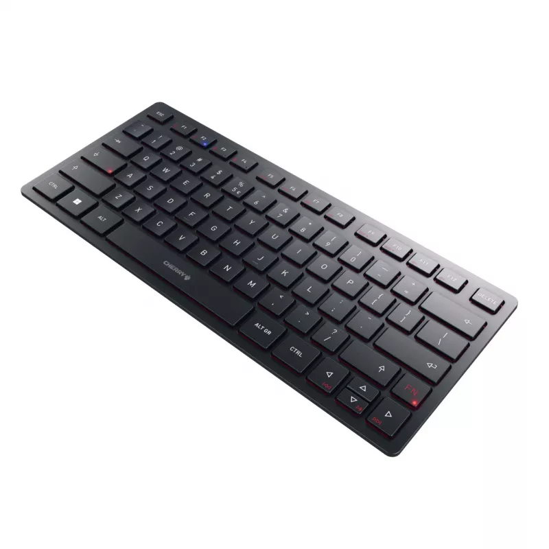 CHERRY KW 9200 MINI klaviatūra Universali USB + RF belaidė + Bluetooth QWERTY Anglų Juoda