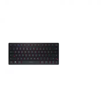 CHERRY KW 9200 MINI klaviatūra Universali USB + RF belaidė + Bluetooth QWERTY Anglų Juoda