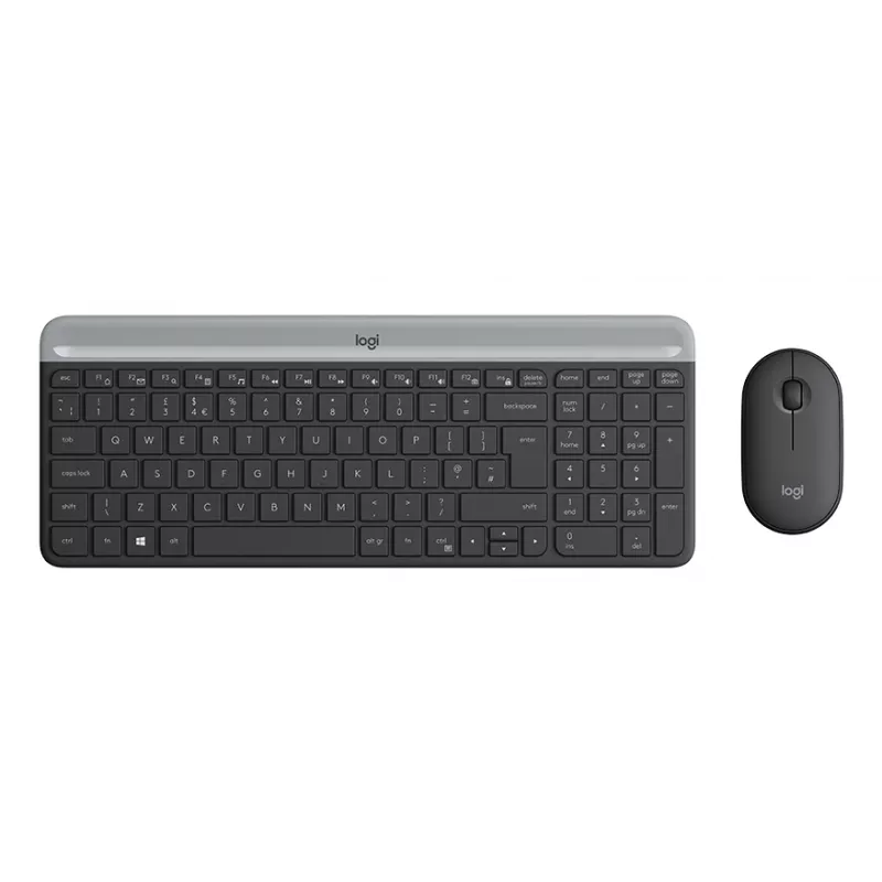 LOGITECH belaidė klaviatūra ir pelė Mk470 - grafitas - AZERTY belgų
