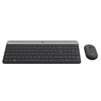 LOGITECH belaidė klaviatūra ir pelė Mk470 - grafitas - AZERTY belgų