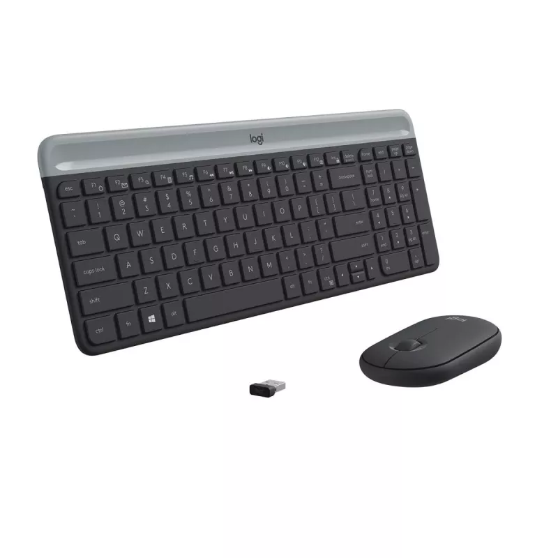 LOGITECH belaidė klaviatūra ir pelė Mk470 - grafitas - AZERTY belgų