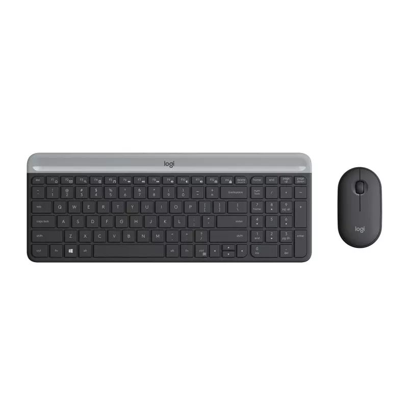 LOGITECH belaidė klaviatūra ir pelė Mk470 - grafitas - AZERTY belgų