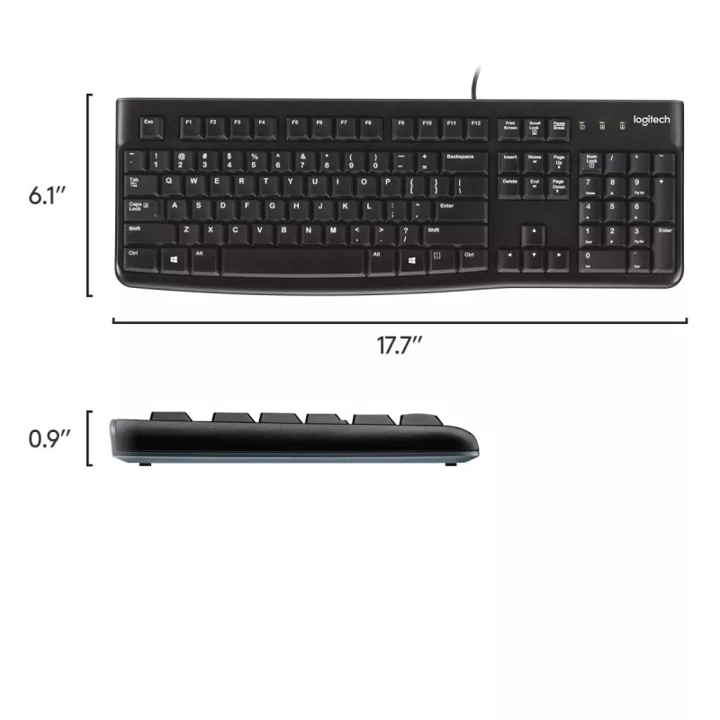 LOGITECH klaviatūra K120 - AZERTY belgų
