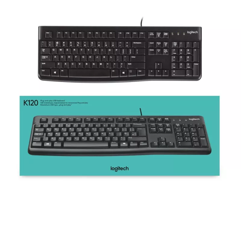 LOGITECH klaviatūra K120 - AZERTY belgų