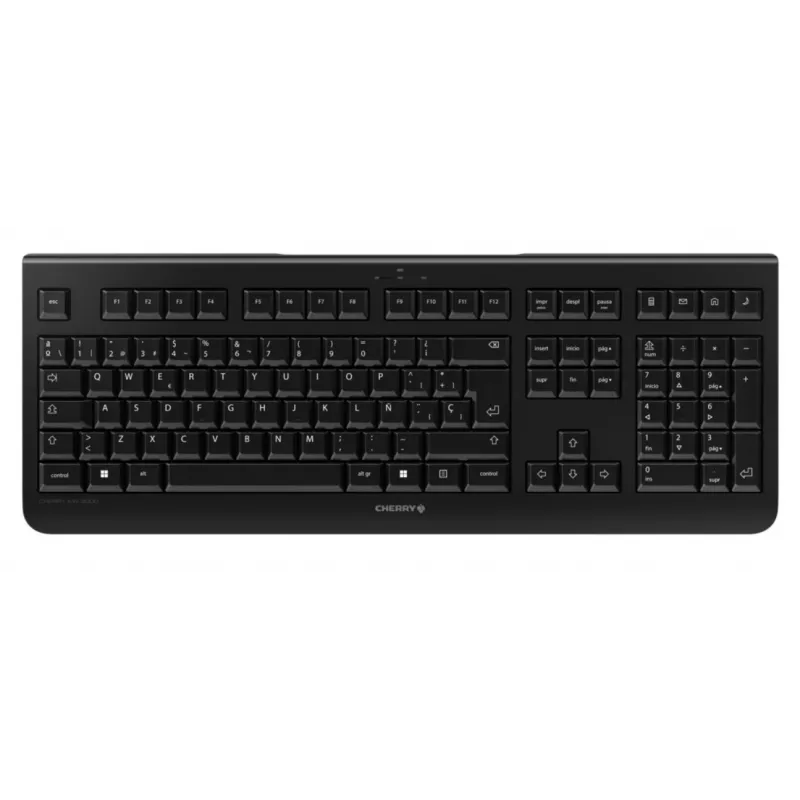 CHERRY KW 3000 klaviatūra Universal RF Wireless QWERTY ispaniška juoda