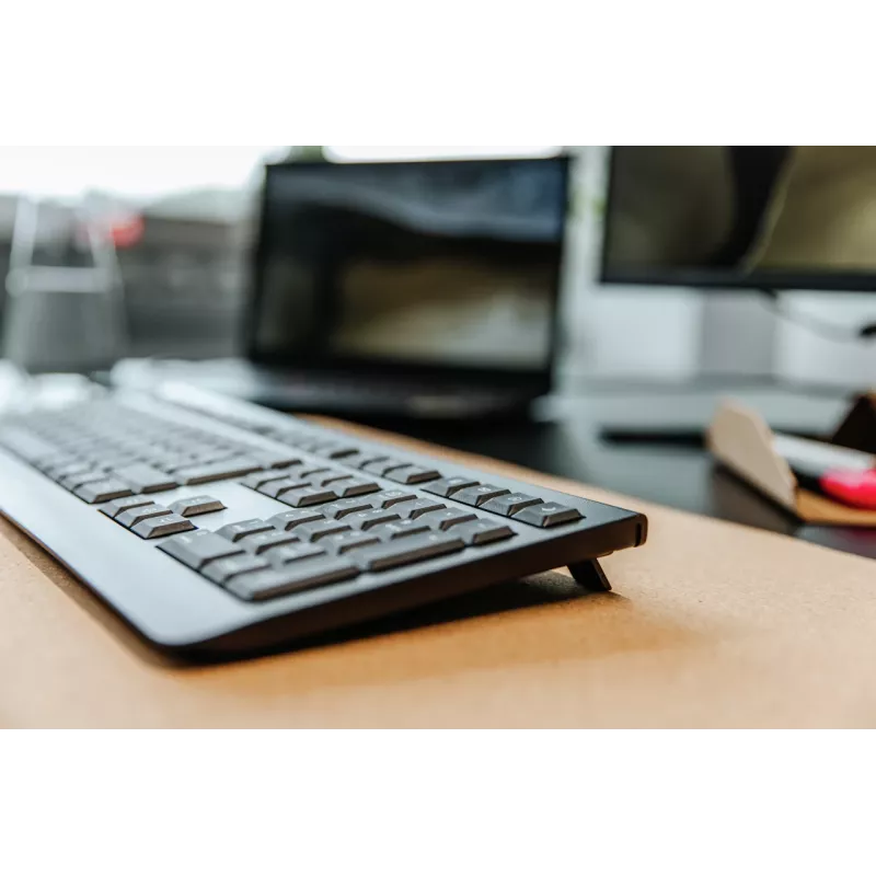 CHERRY KW 3000 klaviatūra Universal RF Wireless QWERTY ispaniška juoda
