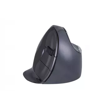 BakkerElkhuizen Evoluent D Medium Wireless, dešinei rankai, vertikalus dizainas, lazeris, RF belaidis, 3200 DPI, juoda