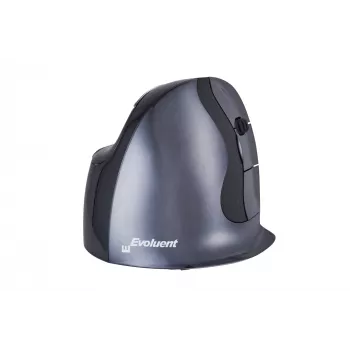BakkerElkhuizen Evoluent D Medium Wireless, dešinei rankai, vertikalus dizainas, lazeris, RF belaidis, 3200 DPI, juoda