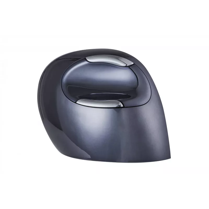 BakkerElkhuizen Evoluent D Medium Wireless, dešinei rankai, vertikalus dizainas, lazeris, RF belaidis, 3200 DPI, juoda
