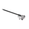 Kensington NanoSaver Keyed Dual Head Laptop Lock, 1,8 m, Kensington, raktas, anglinis plienas, juoda, nerūdijantis plienas