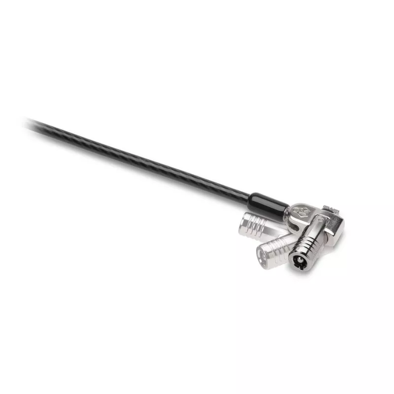 Kensington NanoSaver Keyed Dual Head Laptop Lock, 1,8 m, Kensington, raktas, anglinis plienas, juoda, nerūdijantis plienas