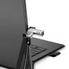 Kensington NanoSaver Keyed Dual Head Laptop Lock, 1,8 m, Kensington, raktas, anglinis plienas, juoda, nerūdijantis plienas