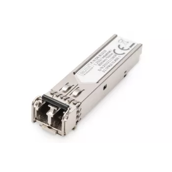 DIGITUS 1,25 Gbps SFP modulis, iki 550 m daugiamodis, LC dvipusis jungtis, pramoninė versija 1000Base-SX, 850 nm