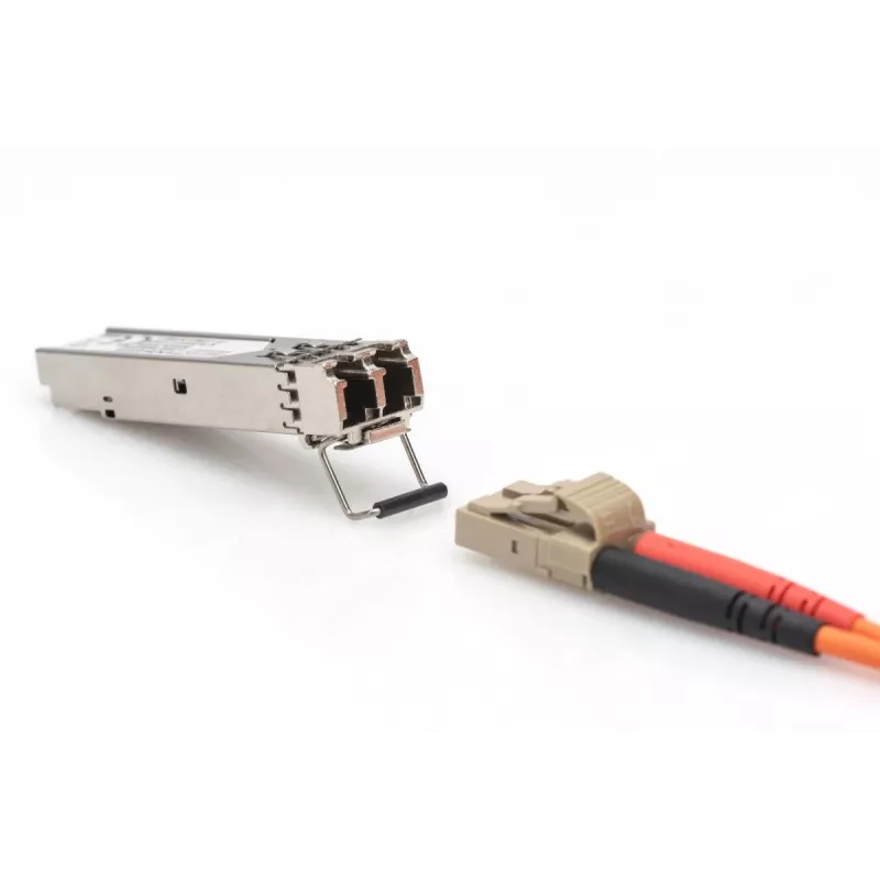 DIGITUS 1,25 Gbps SFP modulis, iki 550 m daugiamodis, LC dvipusis jungtis, pramoninė versija 1000Base-SX, 850 nm
