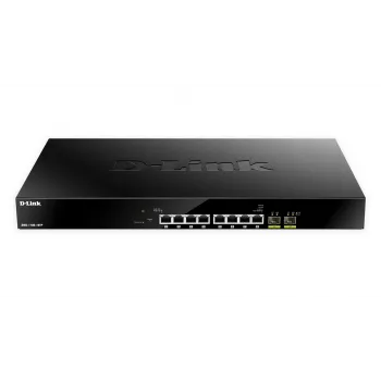 D-Link 10 prievadų kelių gigabitų PoE+ išmanusis valdomas jungiklis, valdomas, L2, 2.5G Ethernet (100/1000/2500), maitinimas per Ethernet (PoE), montavimas stelaže, 1U