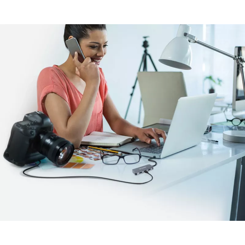 D-Link 6-in-1 USB-C Hub su HDMI/Gigabit Ethernet/maitinimu