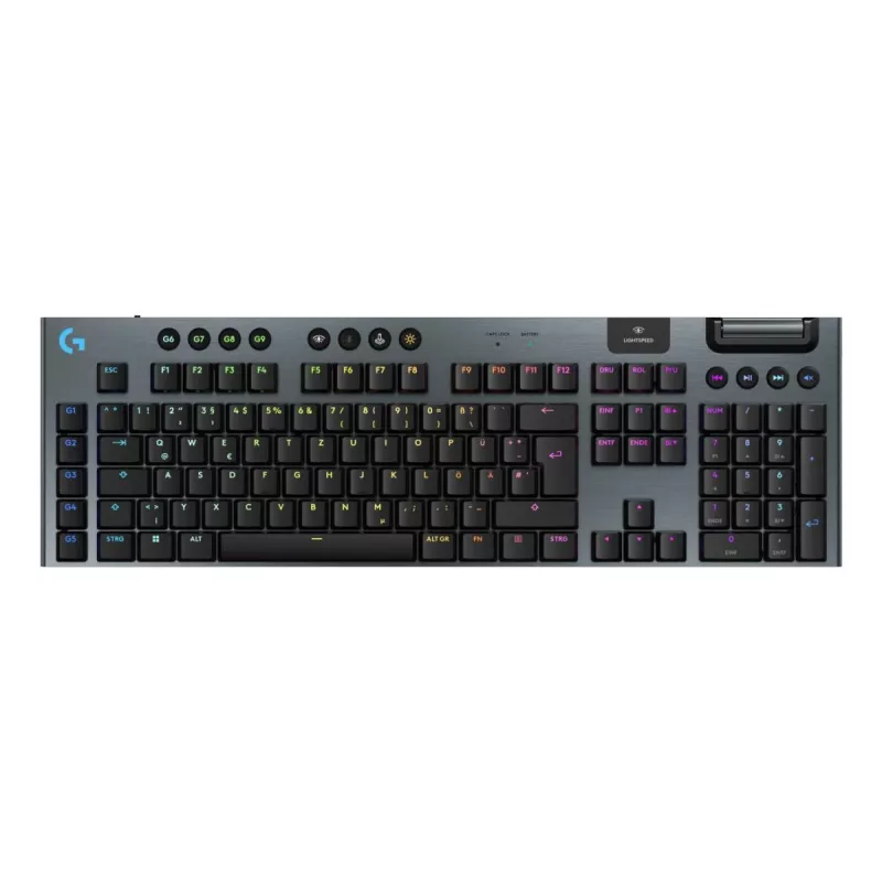LOGITECH G915 X Lightspeed Wireless Low Profile Gaming Keyboard Black Clicky Qwertz Deutsch