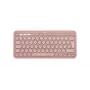 LOGITECH Pebble Keys 2 K380s - Kompaktiška belaidė Bluetooth klaviatūra - Tonal Rose - Qwerty Int