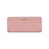 LOGITECH Pebble Keys 2 K380s - Kompaktiška belaidė Bluetooth klaviatūra - Tonal Rose - Qwerty Int
