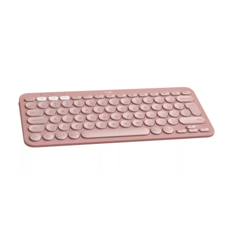 LOGITECH Pebble Keys 2 K380s - Kompaktiška belaidė Bluetooth klaviatūra - Tonal Rose - Qwerty Int