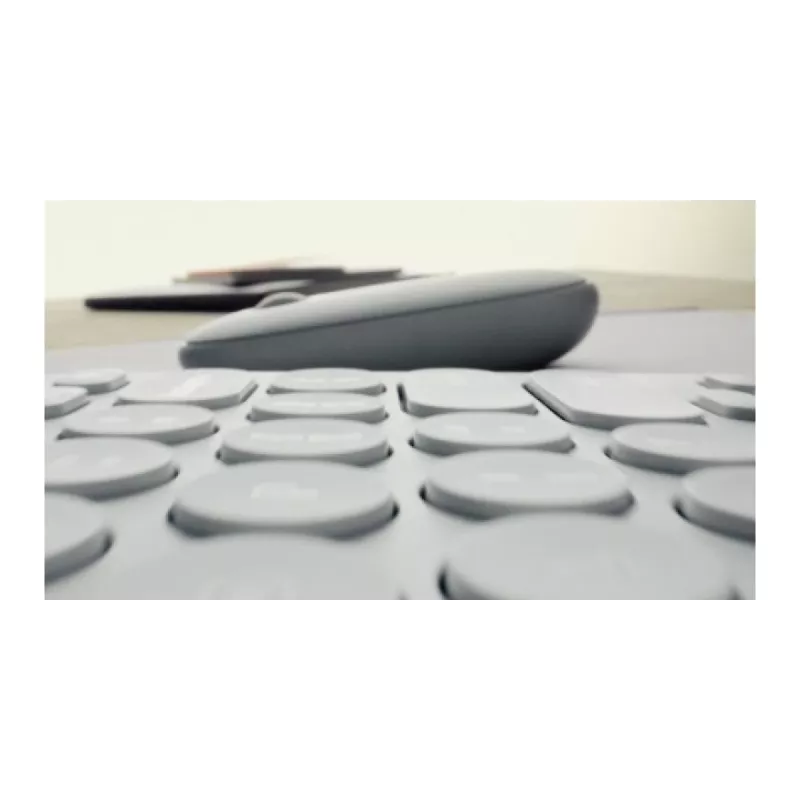 LOGITECH Pebble Keys 2 K380s - Kompaktiška belaidė Bluetooth klaviatūra - Tonal Rose - Qwerty Int