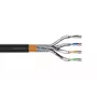 DIGITUS lauko instaliacijos kabelis - Cat 7 - S/FTP - AWG 23/1 - 1000m - juodas