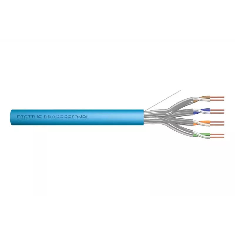 DIGITUS instaliacinis kabelis - CAT6a - U/FTP - AWG 23/1 - 305m - Mėlynas