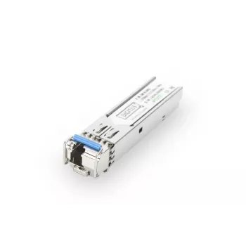 DIGITUS 1,25 Gbps BiDi WDM SFP modulis, iki 20 km su DDM palaikymu, vienmodis, LC simplex jungtis 1000Base-LX, Tx1310nm/Rx1550nm