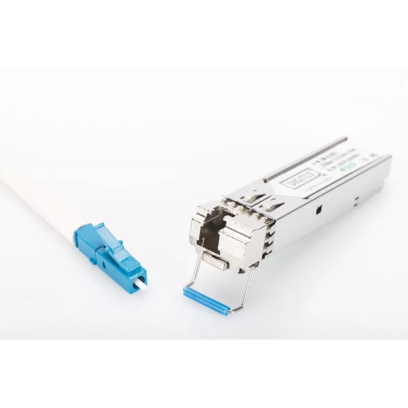 DIGITUS 1,25 Gbps BiDi WDM SFP modulis, iki 20 km su DDM palaikymu, vienmodis, LC simplex jungtis 1000Base-LX, Tx1310nm/Rx1550nm