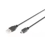 DIGITUS USB 2.0 jungiamasis kabelis, A tipo - mini B (5 kontaktų) kištukas/kištukas, 1 m juodas
